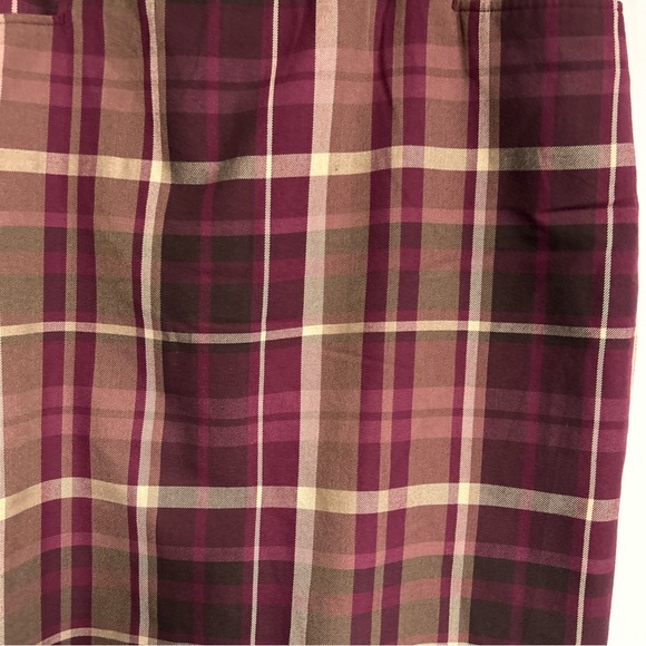 Women’s 20 Plaid Skirt Flat‎ Front Pockets Preppy Academia Gothic Grunge Punk - Picture 2 of 12